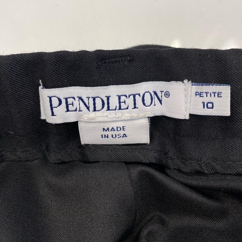 Pendleton - Black 100% Virgin Wool Trousers, Euc,… - image 6